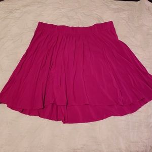 Torrid hot pink rayon skater skirt size 2